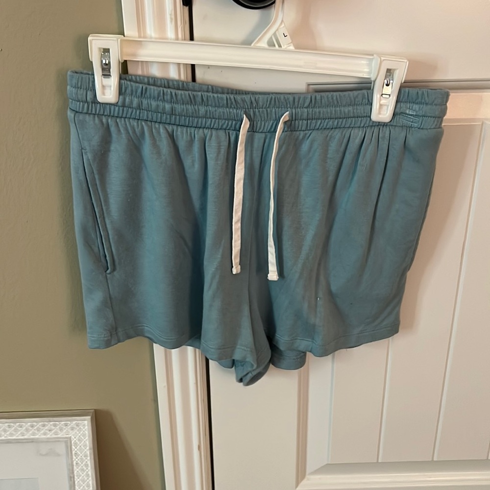 blue comfy shorts